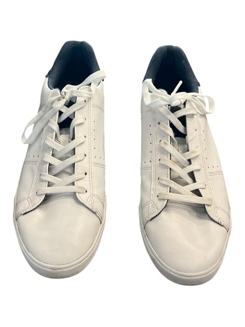 H&M Men's White Sneakers Size 10 Synthetic Leather Rubber Soles